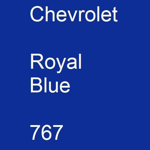 Chevrolet, Royal Blue, 767.